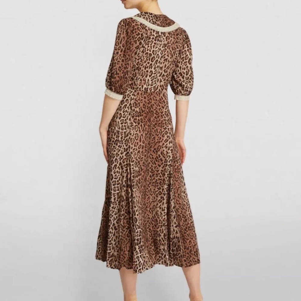 RIXO | Ellen Leopard Print Dress, Size XS - Picture 3 of 15